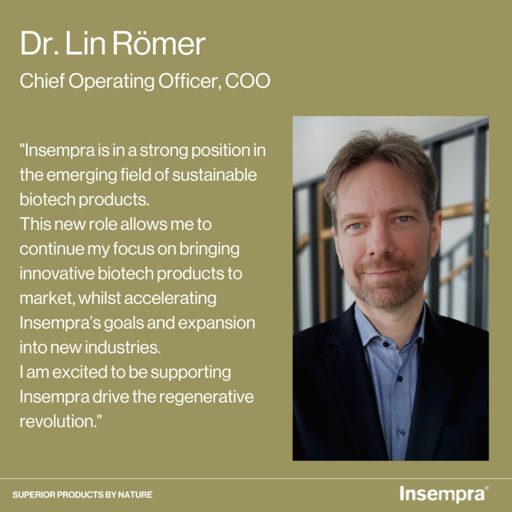 Insempra announces the appointment of Dr. Lin Römer als Chief Operating Officer
