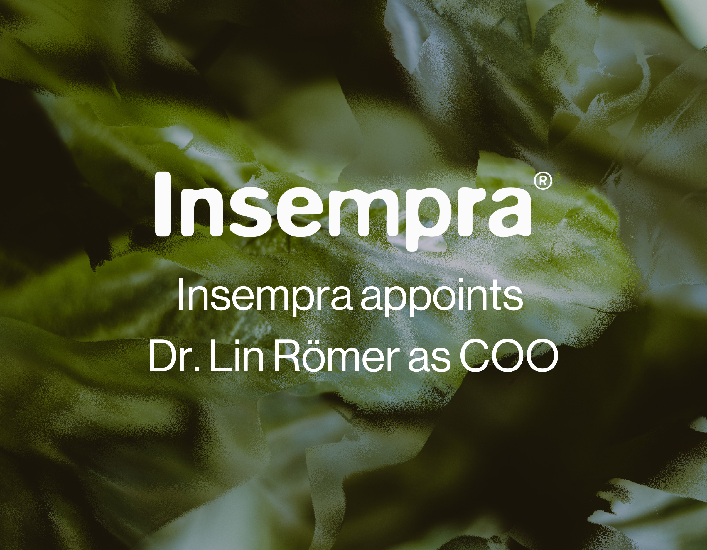 Insempra announces the appointment of Dr. Lin Römer als Chief Operating Officer