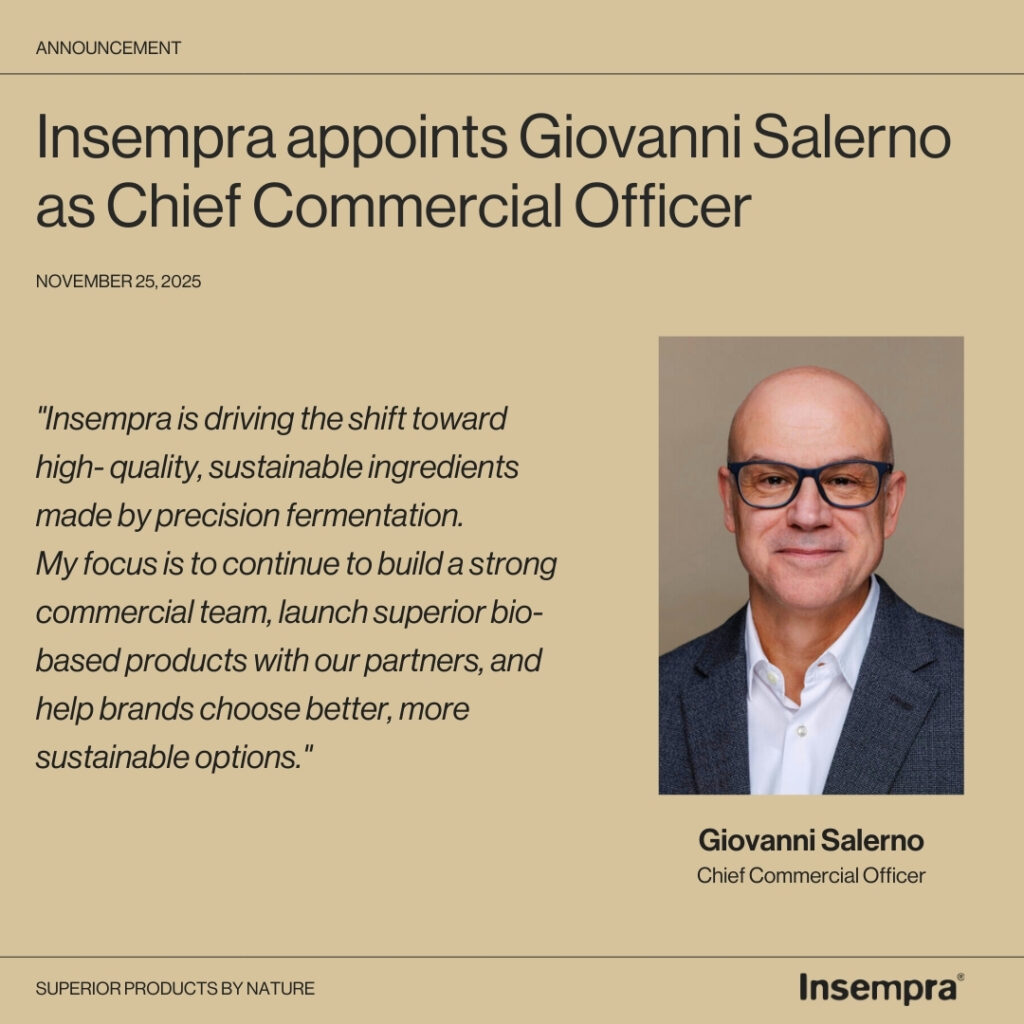 Insempra appoints Giovanni Salerno as Chief Commercial Officer